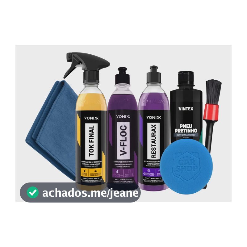 Kit Shampoo V-floc Cera Tokfinal Restaurax Pretinho  Vonixx