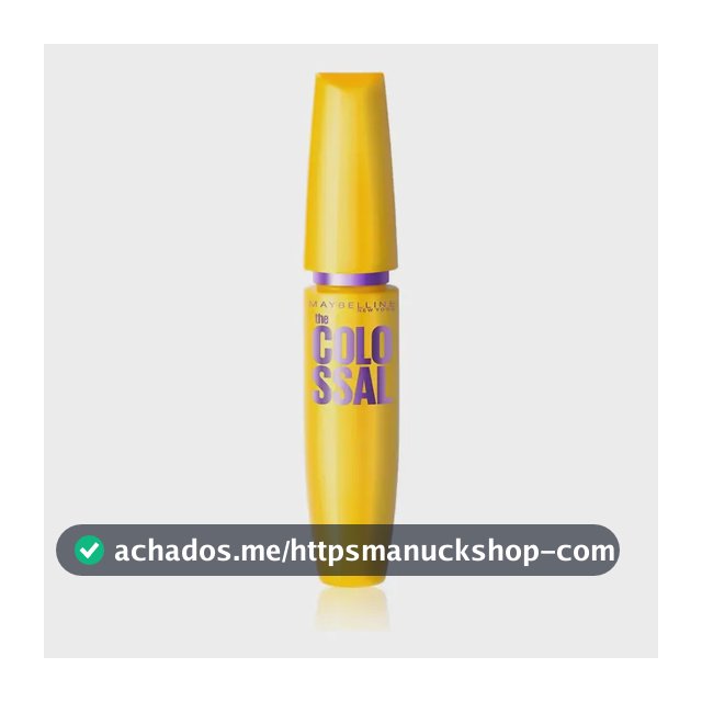 Máscara de Cílios Lavável, Longa Duração, 9x Mais Volume e Definição, Não Empelota, Cor Preto, The Colossal Volum' Express Maybelline NY, 8ml