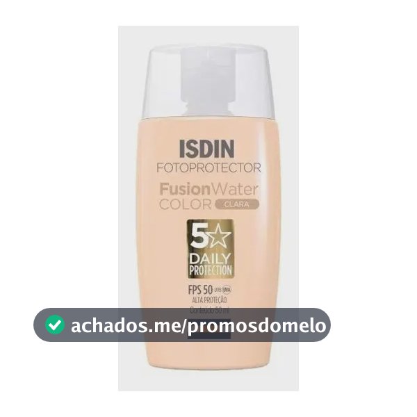 Protetor Solar Facial Isdin Fusion Water Fps50 Cor Clara