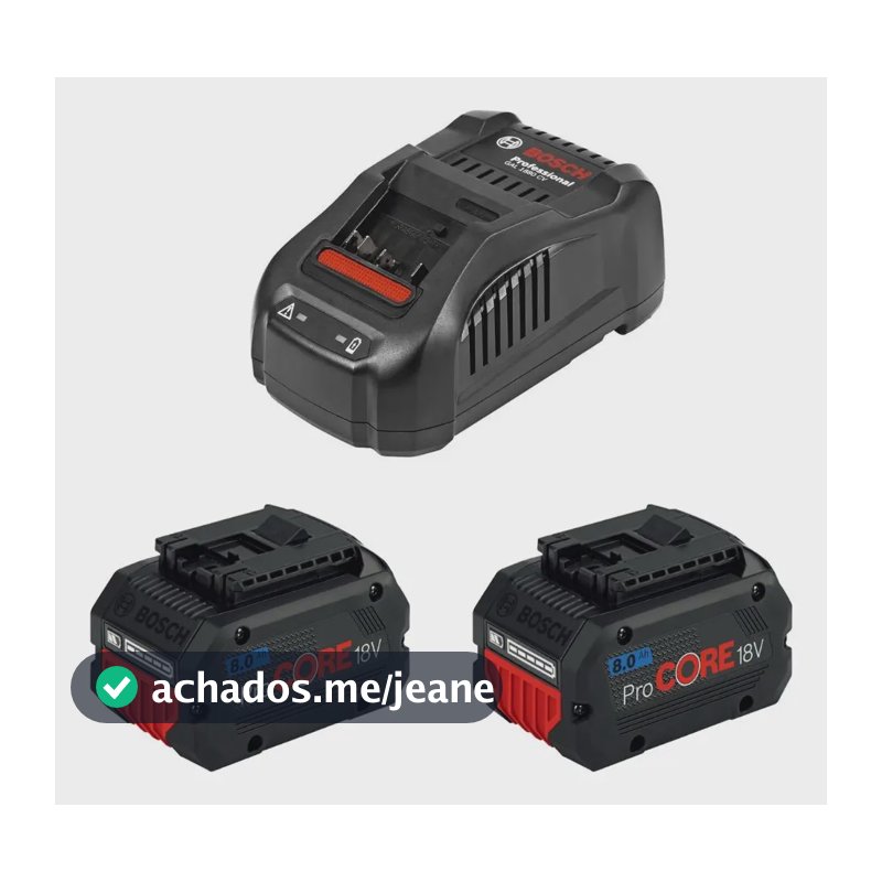 Kit 2 Bateria Procore Bosch + Carregador Rápido 18v Gal1880