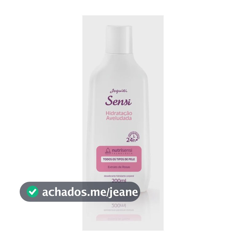 Hidratante Corporal Sensi Extrato De Rosas 200ml - Jequiti