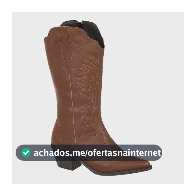 Botas Femininas Texana Rodeio Country Cano Alto Bico Fino