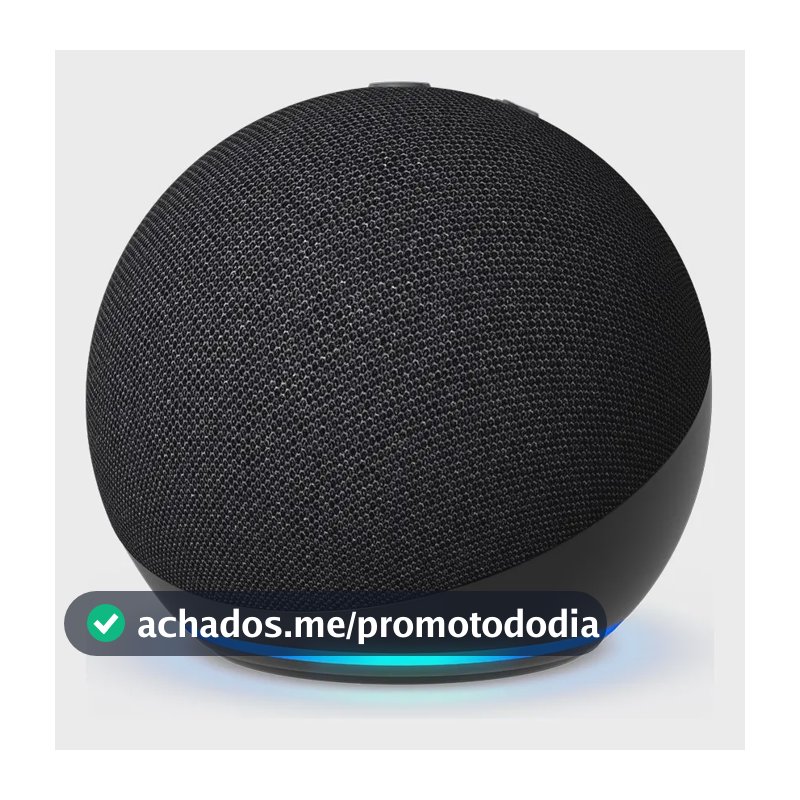 Echo Dot 5ª Geração Amazon Preto Alexa Assistente Virtual Wi-Fi Bluetooth