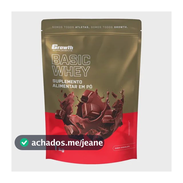 Proteína Growth Supplements Basic Whey em pó sabor Chocolate x 1kg