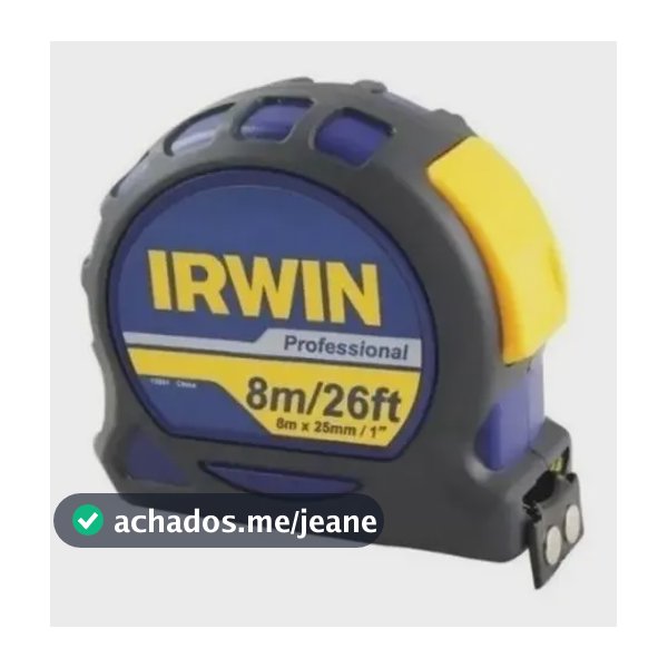 Trena Profissional Irwin Modelo IW13951 Ideal Para Medições Precisas em Qualquer Ambiente 8m