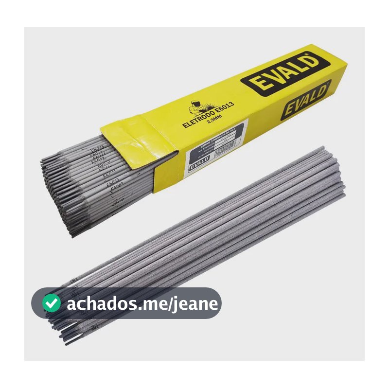 Eletrodo Para Solda E6013 2,5 Mm 5 Kg Aço Ferro Metal Evald