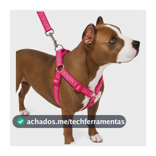 Peitoral Coleira Cachorro Médio Grande Porte Mosquetão Ultra