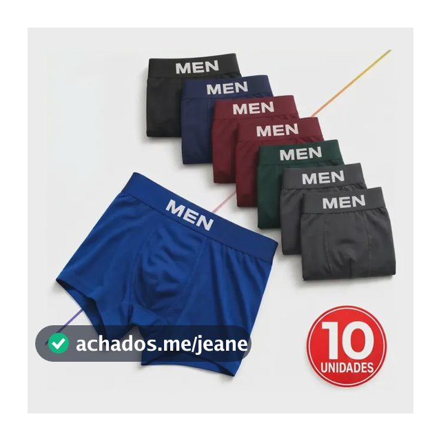 Kit 10 Cueca Boxer Masculina De Microfibra Adulto Premium