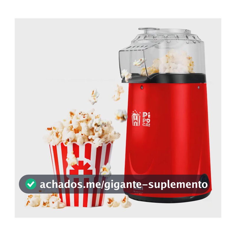 Pipoqueira Pipoca Elétrica 1200w Vermelha Pop01 - Kian