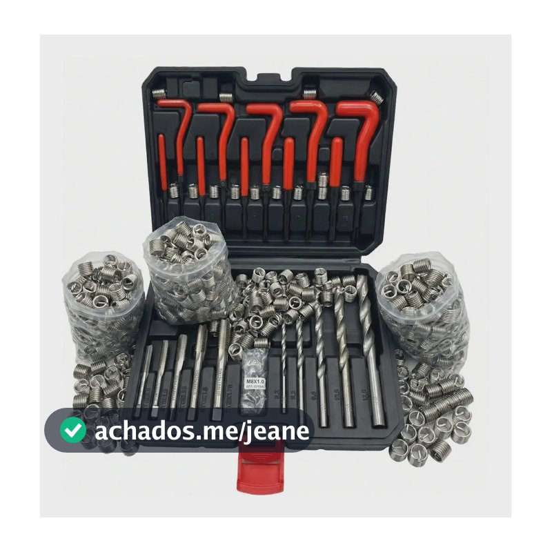 241pçs Jogo Abridor De Reparo Kit Rosca Postiça M5-m12 Vermelho