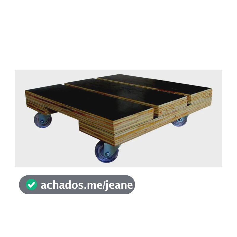 Carrinho Quadrado Para Vaso 40 Cm Com Rodízios Madeira Liso