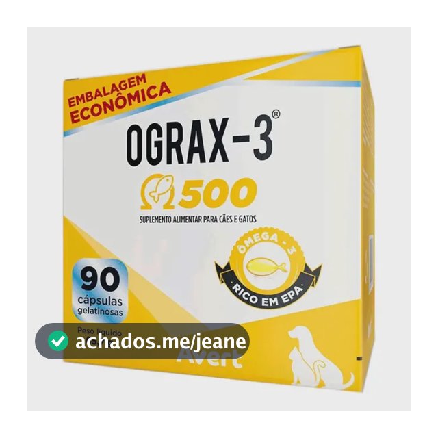Ograx 3 500mg 90 Cápsulas