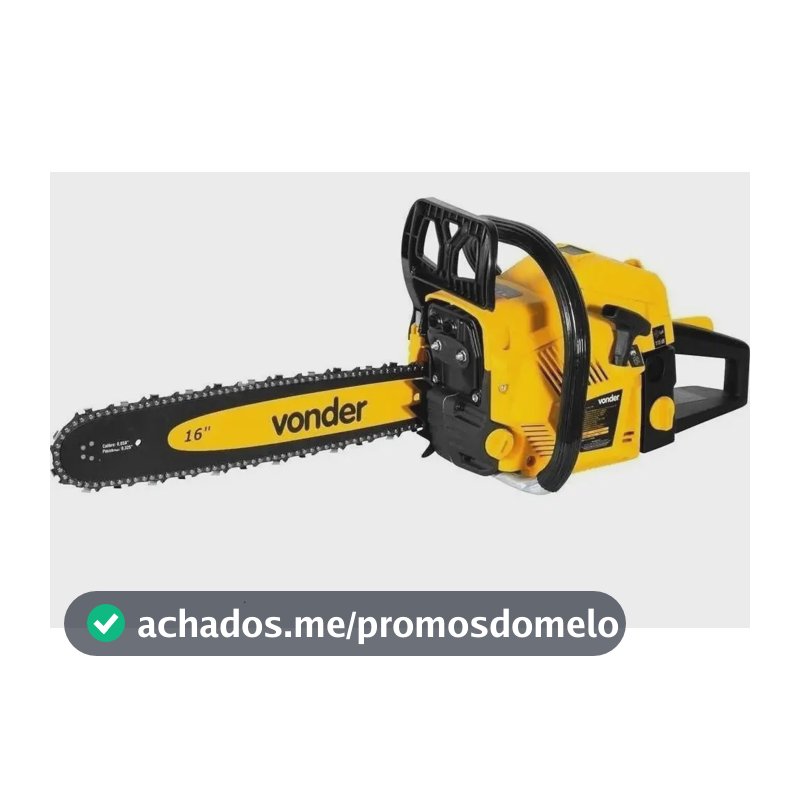 Motosserra a gasolina 2 tempos 44cc MGP 450 sabre 16”/40 cm - Vonder