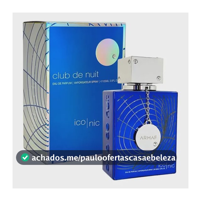 Perfume Club De Nuit Iconic ARMAF 105ml Eau De Parfum - Masculino