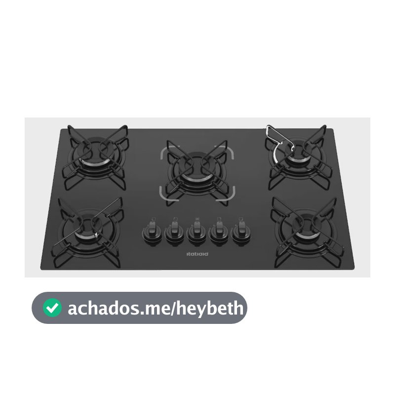 Cooktop Itatiaia Essencial 5 Bocas Preto