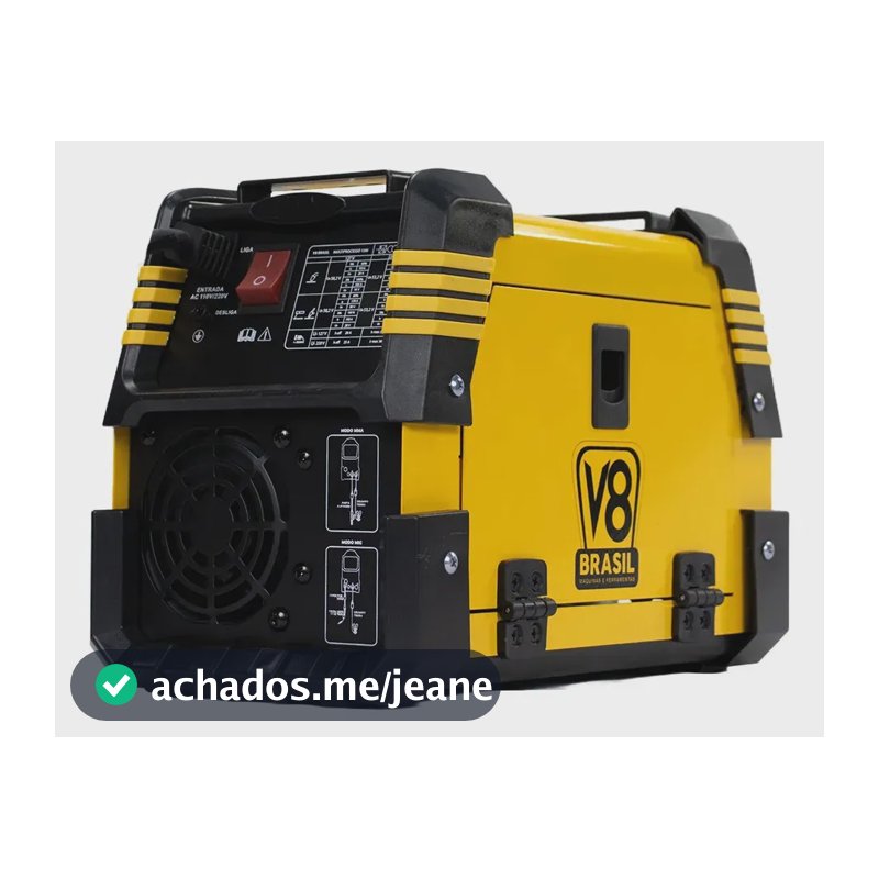 Máquina De Solda Inversora 150a Mig Sem Gás Tig Mma V8 Brasil 150i