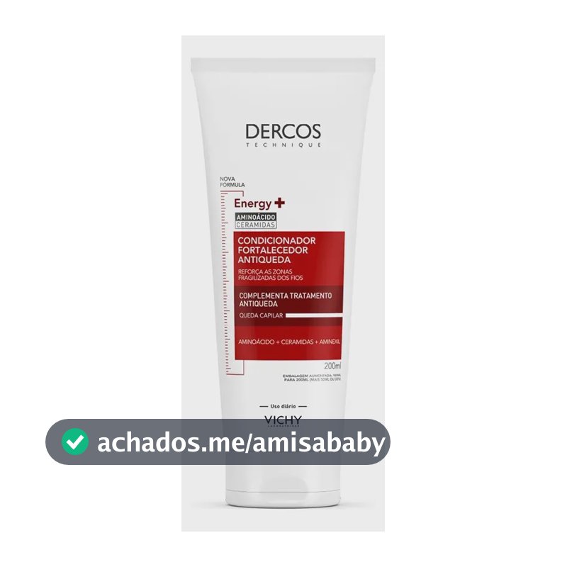 Condicionador Antiqueda Fortalecedor com Aminexil, Dercos Energy+ Vichy, 200ml