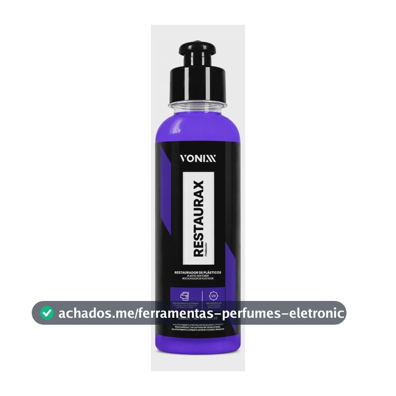 Restaurador Renovador de Plásticos Automotivos Vonixx Restaurax 240ml