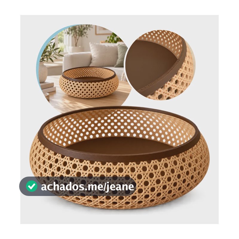 Cesto Tigela Bandeja Porta Treco Bowl Decorativo Organizador Bicolor