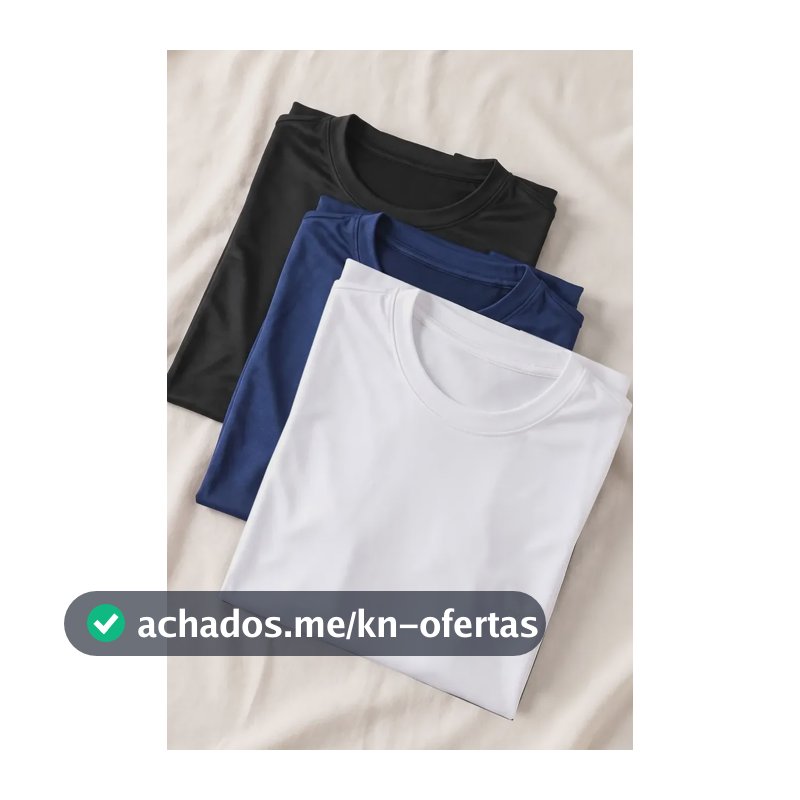 Kit 3 Camisetas Esportivas Basicas Polo Wear Varias M