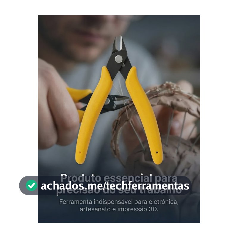 Alicate Corte Diagonal Dor Block Eletronica Impressão 3d Amarelo