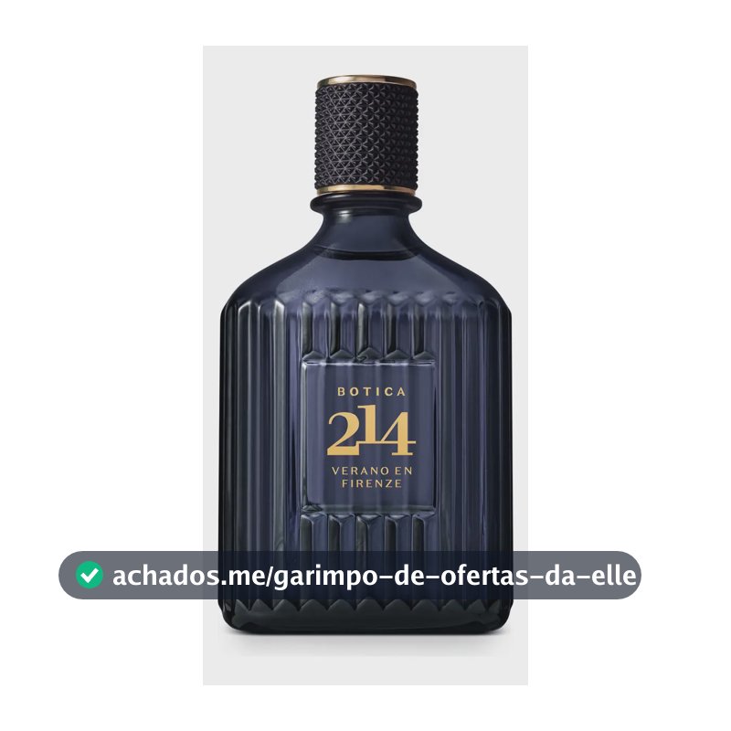 Botica 214 Verano En Firenze Eau De Parfum Fougère Aromático Volume da unidade 90 mL