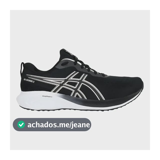 Tênis Masculino Gel Shinobi 3 Asics Treino Corrida Preto 40 Br