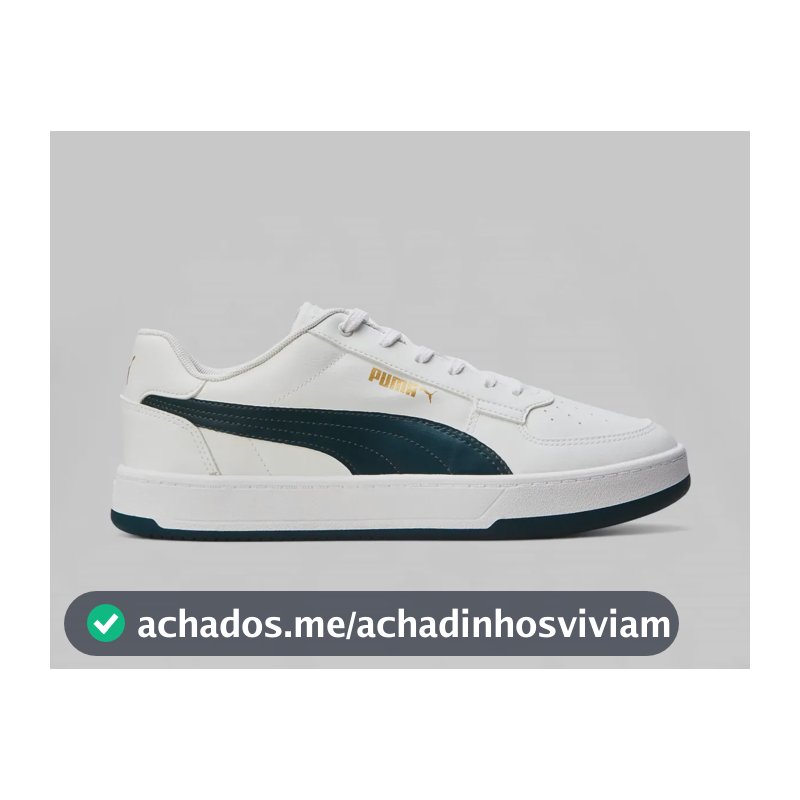 Tênis Masculino Caven 2.0 Bdp Puma Branco E Azul Escuro Liso 40 Br