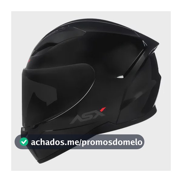 Capacete Para Moto Integral Asx City City Solid 62 Negro