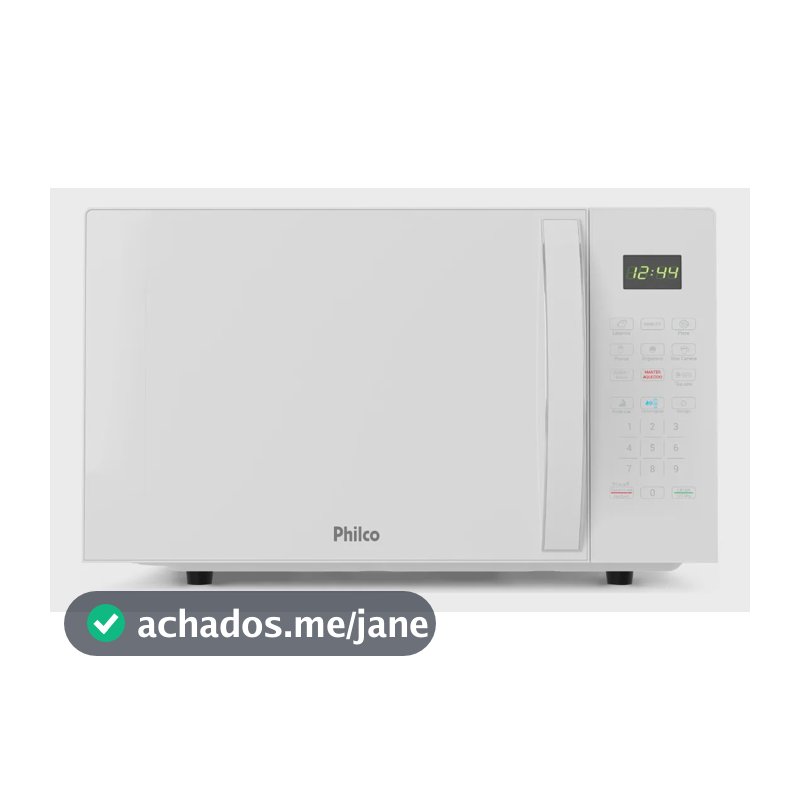 Micro-ondas 33L Philco Limpa Fácil Branco 1400W 127V PMO38B