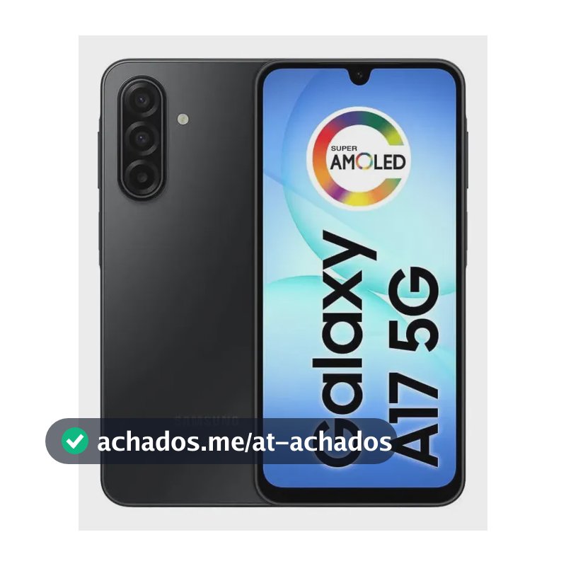 Celular Samsung Galaxy A17 5G Com IA, 128gb, 4gb Ram, Câm De 50mp, Tela De 6.7", Nfc, Ip54 - Preto
