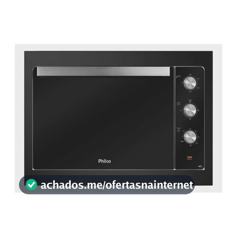 Forno de embutir elétrico Philco Embutir PFE47A 47L preto