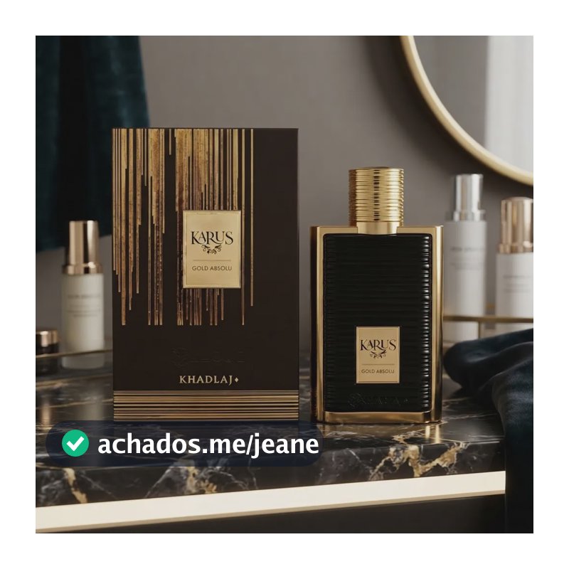 Perfume Arabe Masculino Khadlaj Karus Gold Absolu Original