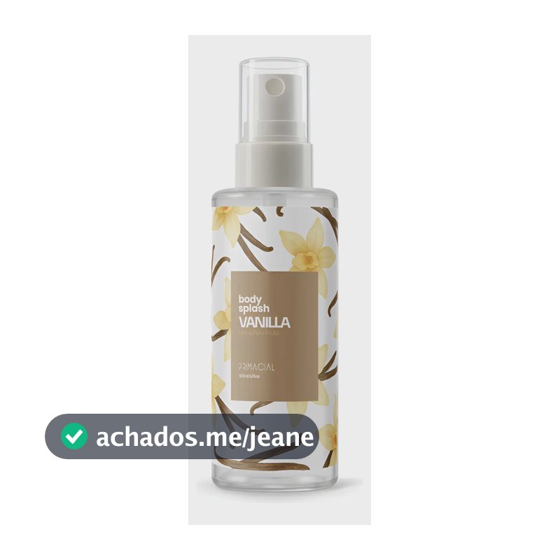 Body Splash Vanilla 100ml By Primacial