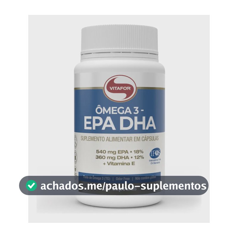 Suplemento Ômega 3 Epa Dha 60 Cápsulas Vitafor