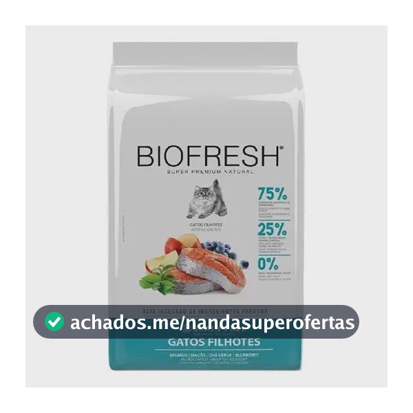 Ração Seca Gato Filhote Salmão 1,5kg Biofresh Super Premium