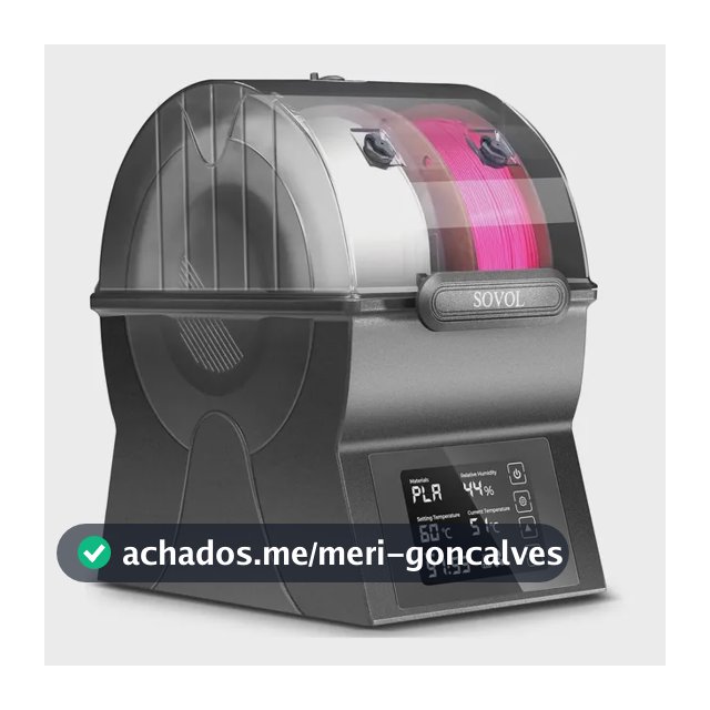 Caixa Secadora Dupla Para Filamento De Impressora 3d Com Controle De Umidade