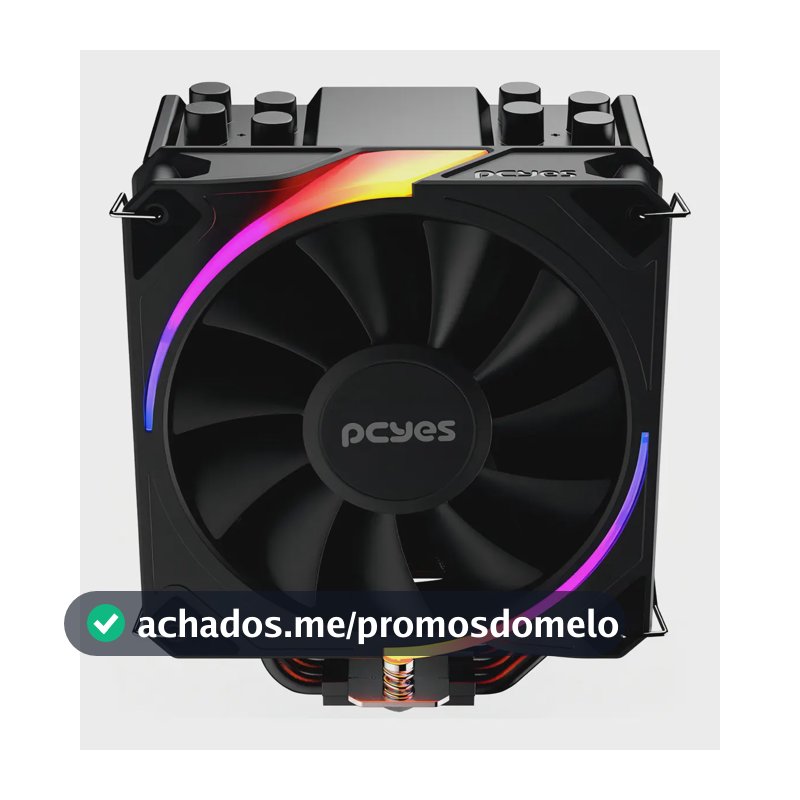 Cooler Para Processador Pcyes Frost Pulse Argb Black Vulcan