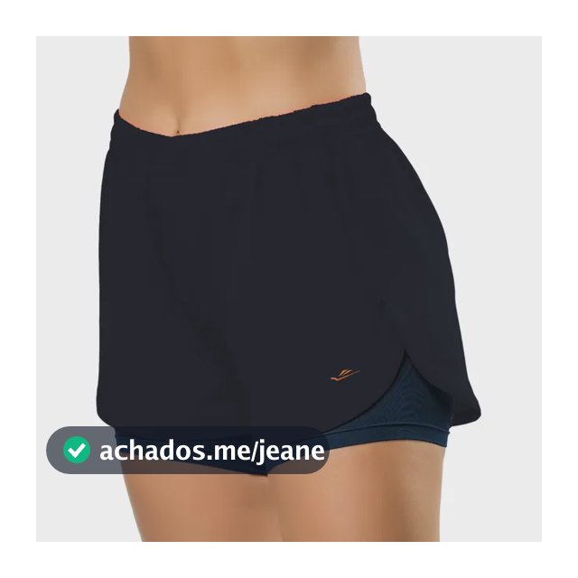 Short Duplo Academia Feminino Uv Corrida Elite Fitness Sport