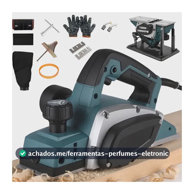 Plaina Elétrica Manual Profissional 1500w 2 Lâminas Dobevi