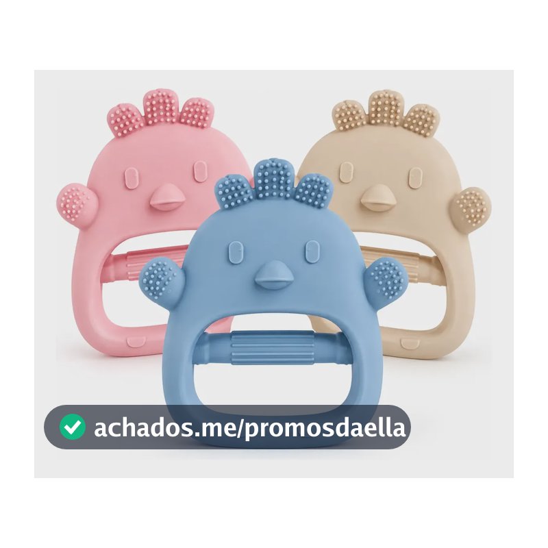 Mordedor Bebê Estilo Luva de Silicone Macio Massageador Gengiva Dentição - Cores Sortidas