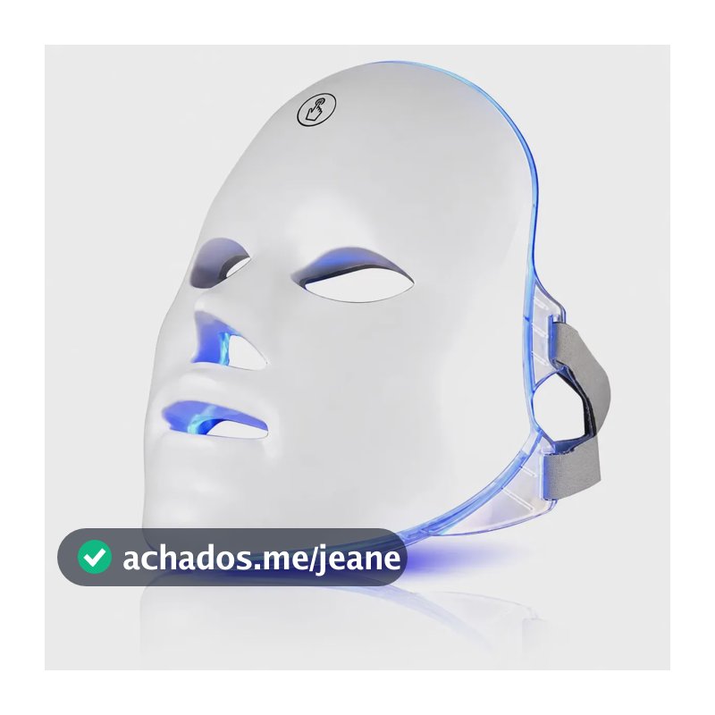 Mascara led facial Skincare led 7 cores EPS-7361 USB Recarregável Branco