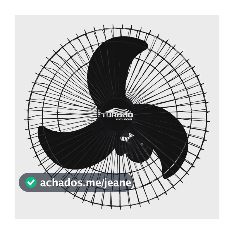 Ventilador Parede 60cm Turbo 200w Turbão Bivolt + Potente Preto 110v/220v (bivolt)