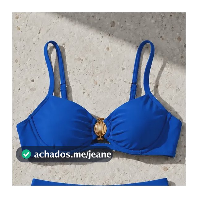 Biquíni Feminino Elegante Cintura Alta Com Bojo Praia Leve