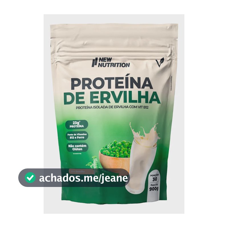 Proteína NewNutrition Vegetal em pó sabor Baunilha x 900g