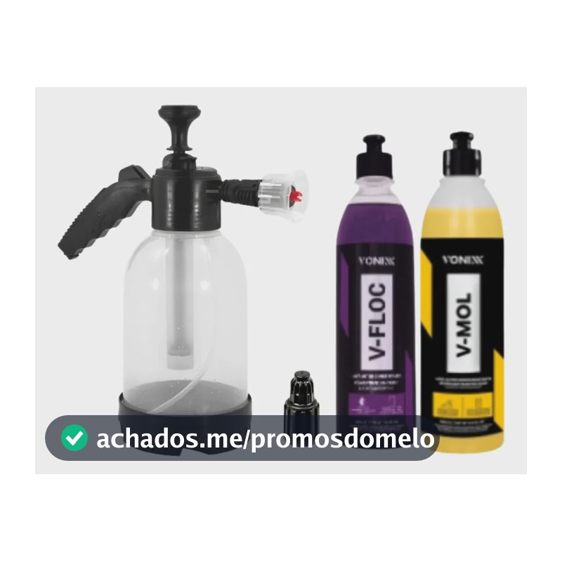 Kit Snow Foam 2l Espuma 2 Em 1 Lavar Carro Vfloc Vmol Vonixx