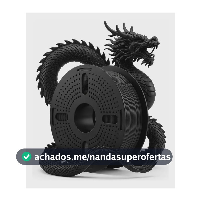 Filamentos Impressora 3d Print Pulse 1 Kg Pet G 1.75mm Cor: Preto