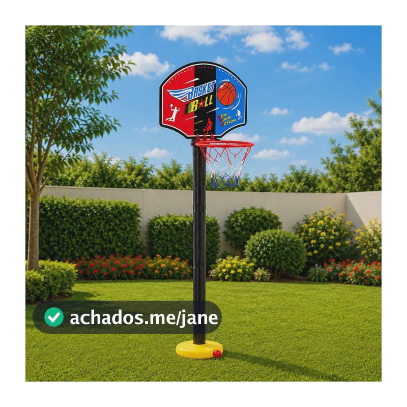 Kit Basquete Infantil  Com Bola De 118cm