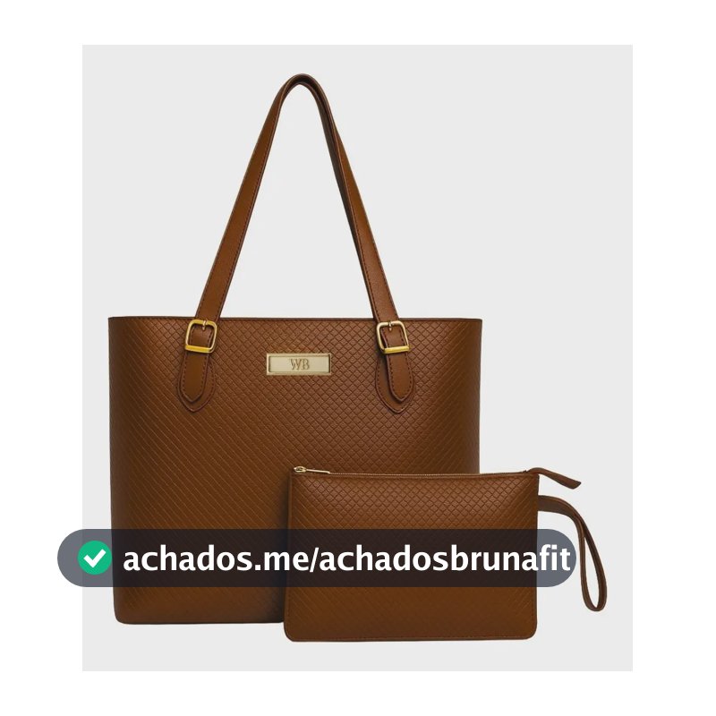 Kit Bolsa Tipo Sacola Grande Com Carteira Feminina Cor Marrom Desenho Do Tecido Trançado