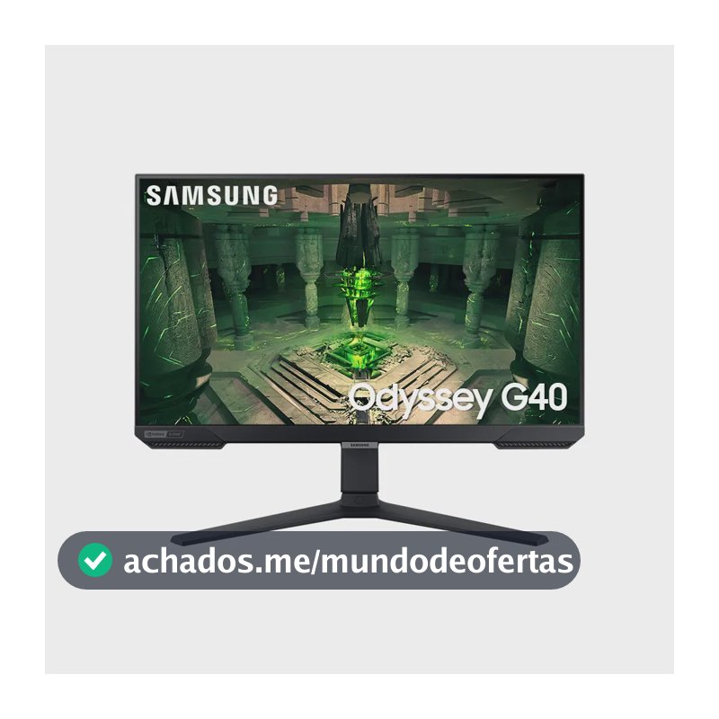 Monitor Gamer Samsung Odyssey G40 27", 240 Hz, 1ms, ajuste de altura, Gsync, Freesync,HDMI, DP, FHD, Preto